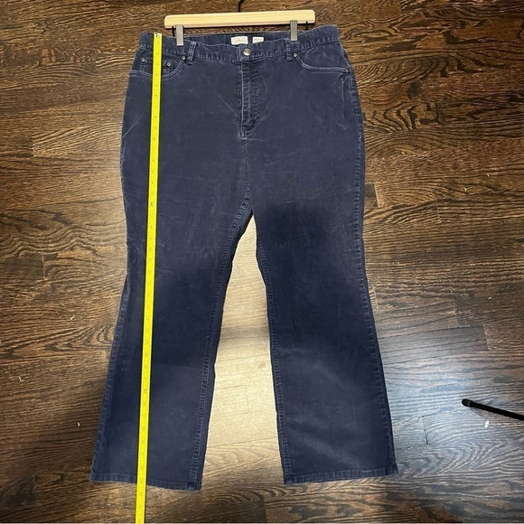 Women’s | L.L. Bean Blue Corduroy Bootcut Jeans | Size 20 Petite - Picture 9 of 9